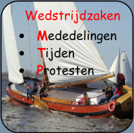 •	Mededelingen •	Tijden •	Protestenn Wedstrijdzaken